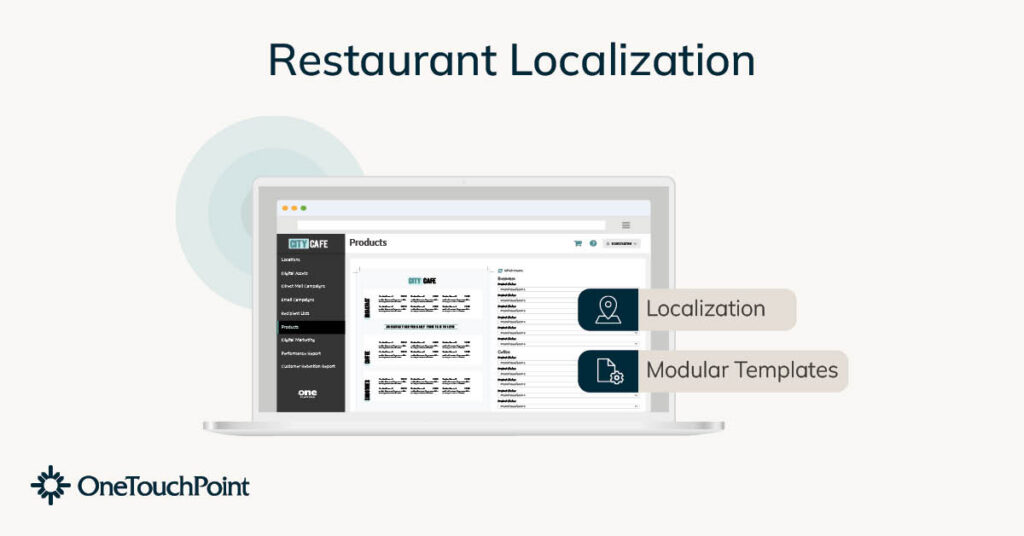 Restaurant localization software